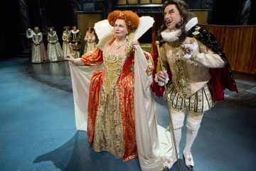Helsingin Kaupunginteatteri – Rakastunut Shakespeare – Kuvassa Helena Haaranen ja Risto Kaskilahti – Kuva Tapio Vanhatalo