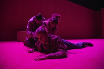 Helsingin Kaupunginteatteri – DREAMER – Kuvassa Mikko Paloniemi, Pekka Louhio, Sofia Hilli – Kuva Kai Kuusisto